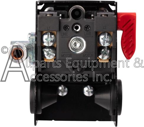Z-D21136 مفتاح ضغط 4 منافذ 140-175 رطل لكل بوصة مربعة ثنائي القطب 120-240 فولت متوافق مع وحدات ضاغط الهواء بكابل Craftsman وDeVilbiss وPorter in Kuwait