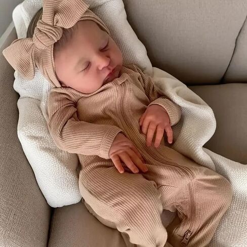 Angelbaby 19 بوصة حياة حقيقية تولد من جديد طفلة دمى واقعية نائمة حديثي الولادة دمية لوررا دمية ناعمة سيليكون واقعية طفل يشعر أن تلعب دمية موزونة من جديد للأطفال من جديد للأطفال in Kuwait