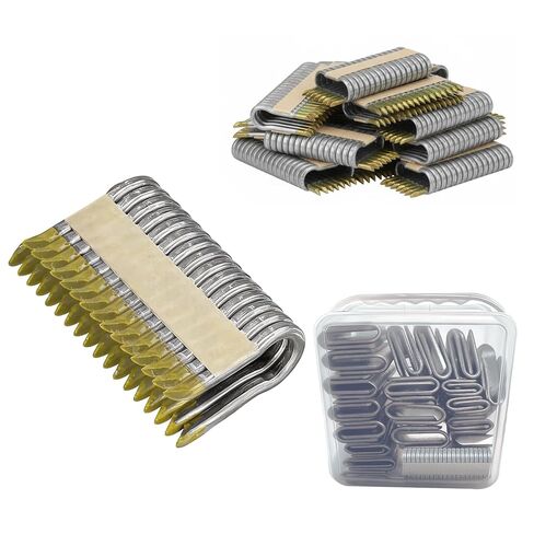 9GA Barbed Fencing Staples 1-3/4 Inch (960 Count) - Galvanized Heavy Duty Wire Fence Nails Compatible with DeWalt DFS9175B1G Cordless Stapler - for Livestock, Field & Mesh Fencing in Kuwait