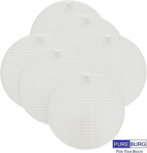 فلتر بديل PUREBURG متوافق مع مجمع غبار الأظافر Melodysusie HPro SProR، أبعاد 6 عبوات: 6.3 بوصة × 6.3 بوصة × 0.39 بوصة تنظيف الهواء لغبار الأظافر بكفاءة عالية in Kuwait