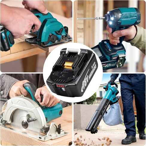 2 حزمة 8.0ah استبدال لماكيتا 18 فولت بطارية ليثيوم أيون BL1890 BL1860 BL1850 BL1840 BL1830 BL1815 BL1820 حزم بطارية أداة لاسلكية متوافقة مع أدوات ماكيتا 18 فولت ومغير in Kuwait