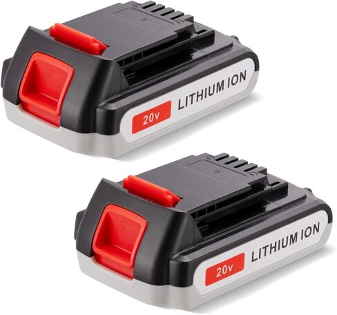 بطارية FirstPower 4.0Ah LBXR20 - استبدال بطارية ليثيوم بلاك اند ديكر 20 فولت، متوافقة مع أدوات LBXR20 LB20 LBX20 LBX4020 LB2X4020 (عبوتان) in Kuwait