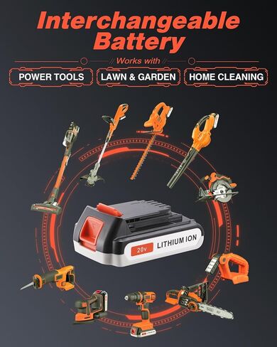 بطارية FirstPower 4.0Ah LBXR20 - استبدال بطارية ليثيوم بلاك اند ديكر 20 فولت، متوافقة مع أدوات LBXR20 LB20 LBX20 LBX4020 LB2X4020 (عبوتان) in Kuwait