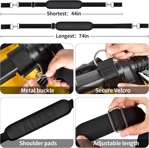 Universal Vacuum Shoulder Strap for Armor All/for Dewalt/for Shark, Adjustable Heavy Carrying Duty Strap for Wet Dry Vacuum, Hands Free Carrying Accessory for Car Detailing, Garage & Home Use in Kuwait