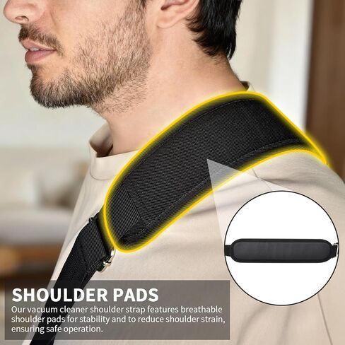 Universal Vacuum Shoulder Strap for Armor All/for Dewalt/for Shark, Adjustable Heavy Carrying Duty Strap for Wet Dry Vacuum, Hands Free Carrying Accessory for Car Detailing, Garage & Home Use in Kuwait