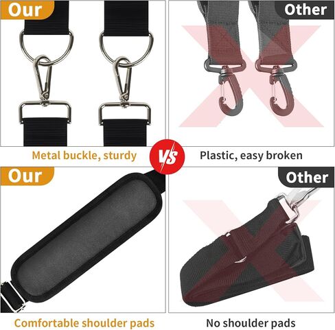 Universal Vacuum Shoulder Strap for Armor All/for Dewalt/for Shark, Adjustable Heavy Carrying Duty Strap for Wet Dry Vacuum, Hands Free Carrying Accessory for Car Detailing, Garage & Home Use in Kuwait