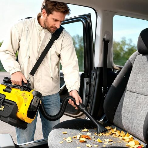 Universal Vacuum Shoulder Strap for Armor All/for Dewalt/for Shark, Adjustable Heavy Carrying Duty Strap for Wet Dry Vacuum, Hands Free Carrying Accessory for Car Detailing, Garage & Home Use in Kuwait