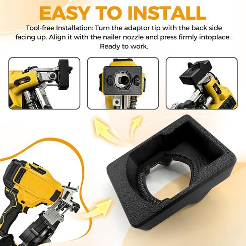 لمسدس مسامير السقف اللاسلكي DEWALT DCN45RN 20V، متوافق مع DCN45RNB وDCN45RND1، محول انحياز الفينيل المطور لعام 2026. in Kuwait