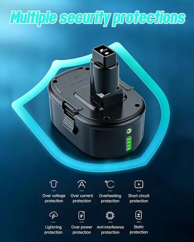 8.0Ah 18V Li-ion Replacement Battery for Dewalt 18V Battery XRP DC9096 DC9098 DC9099 DE9039 DE9095 DW9095 DE9503 DC9182 (Battery Only) in Kuwait