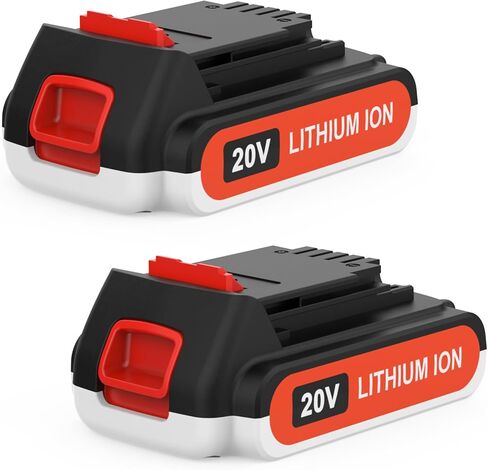 2 حزمة 4.0Ah بديلة لبطارية ليثيوم بلاك اند ديكر 20 فولت LBXR20 LBXR2020 LBX20 LBXR2520 LB2XR20 متوافقة مع بطارية ليثيوم بلاك اند ديكر 20 فولت in Kuwait
