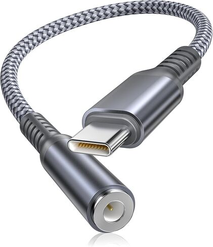 محول صوت Basesailor USB C إلى 3.5 مم، محول مقبس سماعة الرأس من النوع C، سلك كابل Aux لهاتف Samsung Galaxy A53، S20 S21 S22 S23، Note 10 20، Z Fold Flip 3 4، iPad 10th Pro Air 4th 5th Mini 6th Generation in Kuwait
