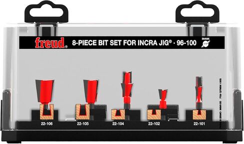 Freud 96-100: 8 Piece Bit Sets For Incra Jig¨ with 1/4" shank in Kuwait