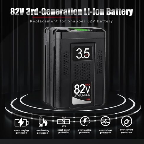 82V 3.5Ah Replacement for Briggs & Stratton Snapper XD 82V Max Battery BSB2AH82/BSB4AH82/BSB5AH82/1760266/1760265/1760966, Compatible with B&S Snapper 82 Volt Power Tools & Chargers BSRC82/1760263 in Kuwait