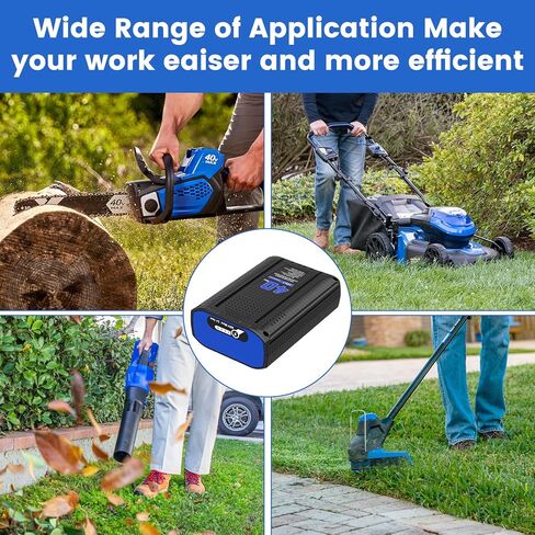 Replacement for Kobalt 40V Battery 4.0Ah 1Pack with Charger Kit, Station for 40V Max Battery Chargers KRC60-06, KRC40-06, KRC840-03, Compatible with Kobalt 40V Cordless Power Tools in Kuwait