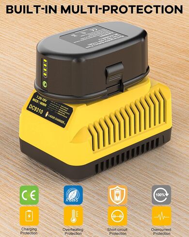 8.0Ah 18V Lithium-ion Replacement Batteries for Dewalt 18V Battery XRP DC9096 DC9098 DC9099 + DC9310 Fast Charger for Dewalt 18v Battery in Kuwait