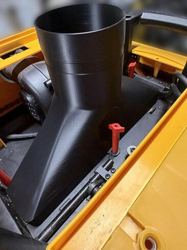 Improved Overhead Dust Port for DeWalt DW735 & DW735X - For 4" Dust Collection Hoses - Made in USA! in Kuwait