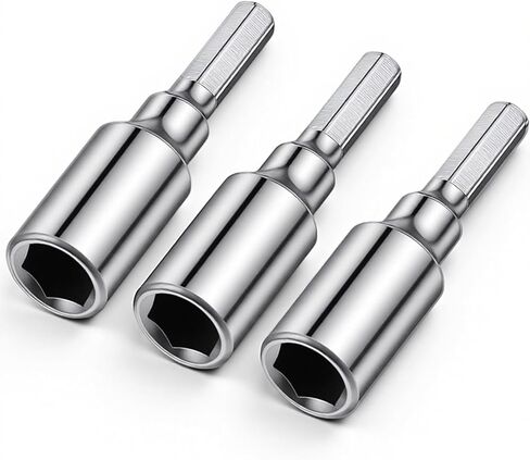3 Pack 4mm to 1/4 Bit Adapter 4mm to 1/4 Inch Hex Bit Adapter Magnetic in Kuwait
