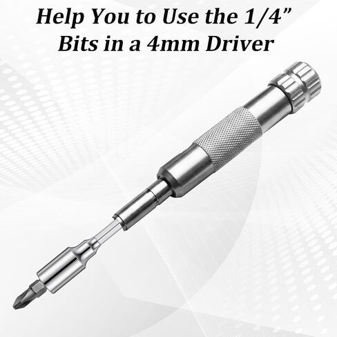 3 Pack 4mm to 1/4 Bit Adapter 4mm to 1/4 Inch Hex Bit Adapter Magnetic in Kuwait