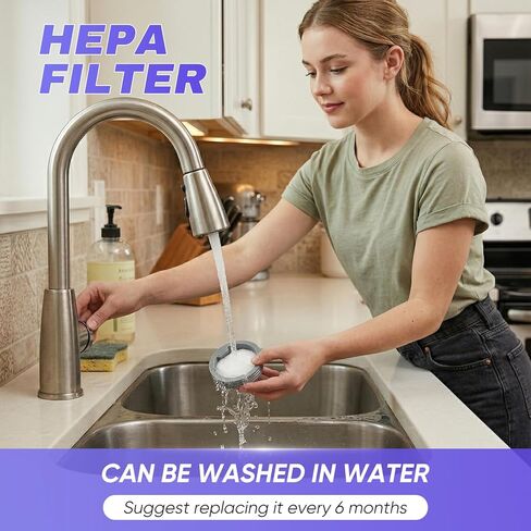 Saker HEPA Filter 2-Piece Set for Saker Mattress Vacuum Cleaner, 2 Replaceable HEPA Filters Accessories Only for Saker Mattress Vacuum Cleaner CY168 in Kuwait