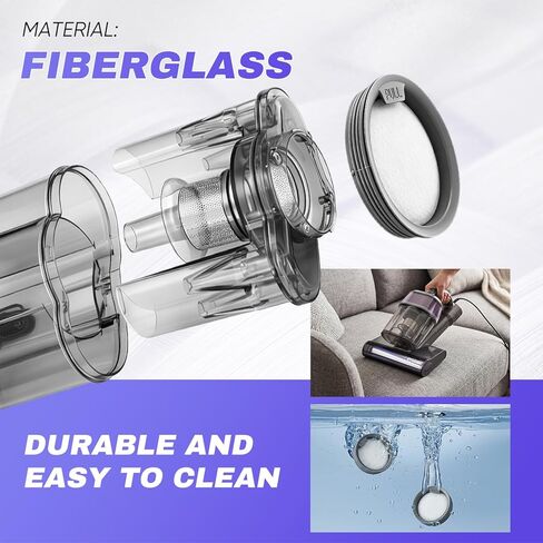 Saker HEPA Filter 2-Piece Set for Saker Mattress Vacuum Cleaner, 2 Replaceable HEPA Filters Accessories Only for Saker Mattress Vacuum Cleaner CY168 in Kuwait
