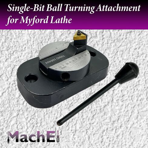 مرفق كرة مخرطة MachEl مع مقياس الحجم (قاعدة بيضاوية، لقمة واحدة، متوافقة مع Myford والأحجام المشابهة) in Kuwait