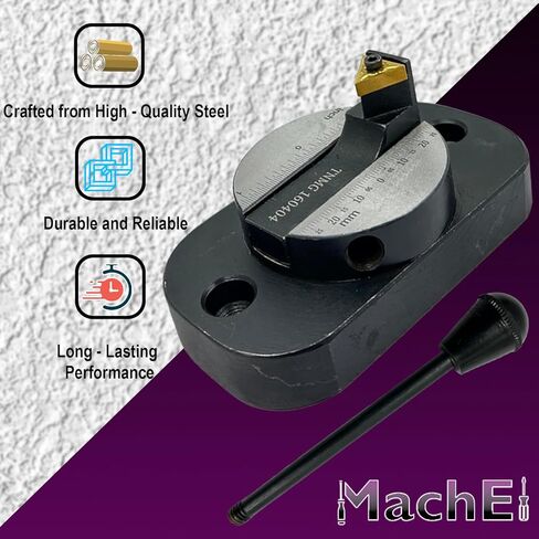 مرفق كرة مخرطة MachEl مع مقياس الحجم (قاعدة بيضاوية، لقمة واحدة، متوافقة مع Myford والأحجام المشابهة) in Kuwait