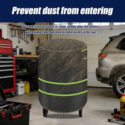 Upright Air Compressor Cover, 600D Heavy Duty Waterproof Air Compressor Cover, Suitable for 20-30 Gallon Vertical Air Compressors and Other Air Compressor Covers of the Same Size (Black) in Kuwait