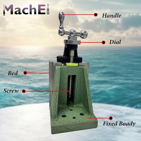 New MachEl Lathe Milling Vertical Slide 100 x 125 mm - Instant Precision Milling Solution for Your Lathe in Kuwait