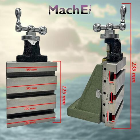 New MachEl Lathe Milling Vertical Slide 100 x 125 mm - Instant Precision Milling Solution for Your Lathe in Kuwait