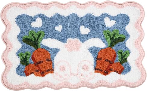 Moutina Highland Cow Bathroom Rug 27x27 Inch, Farmhouse Soft and Absorbent Tufted Bath Mat Non Slip Washable, Western Bathroom Decor Rug Highland Cow Gifts in Saudi Arabia