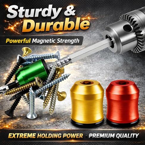 3PCS Magnetic Tool Ring for Screwdriver & Drill, Anti-Slip Screw Holder for Mechanics, Carpenters, DIY & Home Repair in Kuwait