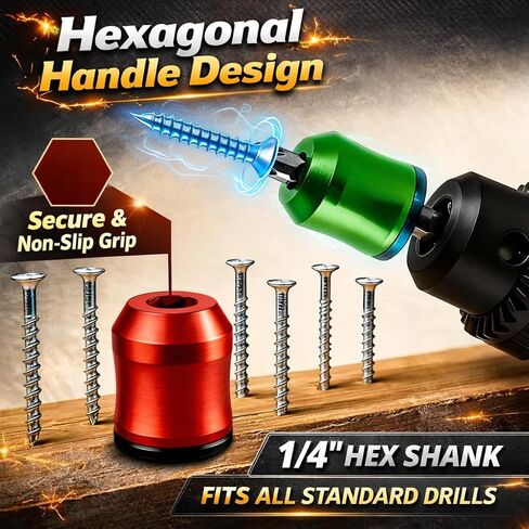 3PCS Magnetic Tool Ring for Screwdriver & Drill, Anti-Slip Screw Holder for Mechanics, Carpenters, DIY & Home Repair in Kuwait
