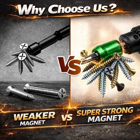 3PCS Magnetic Tool Ring for Screwdriver & Drill, Anti-Slip Screw Holder for Mechanics, Carpenters, DIY & Home Repair in Kuwait