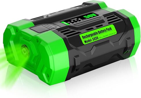 Bonacell 2Pack 56V 5000mAh Replacement for EGO 56V Battery BA1400T BA2800 BA2800T Replacement for EGO 56 Volt Power+ Chargers & Tools Leaf Blower String Weeds Trimmer Chainsaw Lawn Mower in Kuwait