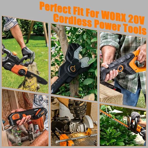 2 حزم 20 فولت 4.0 أمبير تبديل البطارية لبطارية Worx 20 فولت WA3525 WA3520 WA3575 WA3578 in Kuwait
