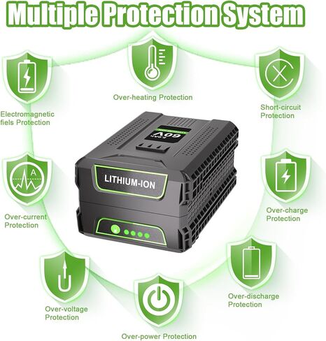KUNLUN 5.0Ah 60V Replacement Battery Compatible for Greenworks 60v Battery Max Lithium Lon Battery LB60A03 LB60A02 LB60A00 Cordless Power Tool Batteries in Kuwait