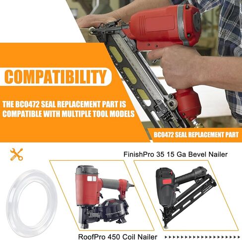 ختم BC0472 متوافق مع Senco FinishPro 35 (1Y0001N) ومع المسامير الهوائية RoofPro 450. يستبدل الأختام البالية أو المكسورة في أدوات المسامير Senco Tp Seal Fip35/Rp450 in Kuwait