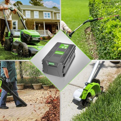 ترقية 6000 مللي أمبير GBA80200 بطارية بديلة لـ Greenworks PRO 80V، ليثيوم أيون GBA80200 GBA80300 GBA80400 GBA80500 GBA80250 متوافقة مع Greenworks 80V Max Power Tools Battery (ليست لـ Kobalt) in Kuwait