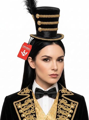 قبعة تنكرية لعصابة الرأس من Toy Soldier Mini Circus Ringmaster Majorette Mini Top Hat in Kuwait