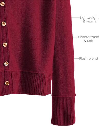 TIKITIDES Womens Cropped Cardigan Sweater Crewneck Long Sleeve Button Down Ribbed Cuffs Sweaters Trendy Winter Clothes 2025 in Saudi Arabia