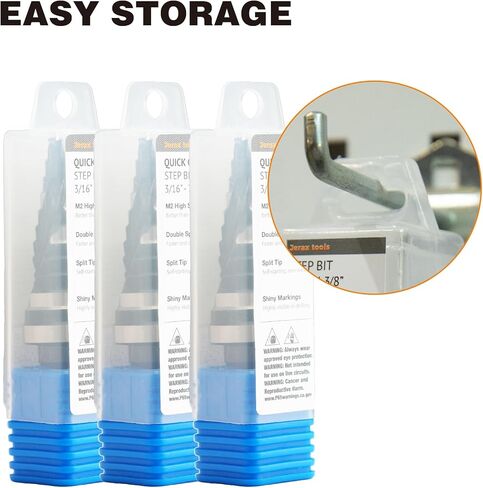 M2 HSS 3/16 "- 7/8" لقمة مثقاب ذات خطوة سريعة التغيير لقم ثقب مزدوج مخدد لحفر الثقب في الفولاذ المقاوم للصدأ والنحاس والألومنيوم والخشب والبلاستيك in Kuwait