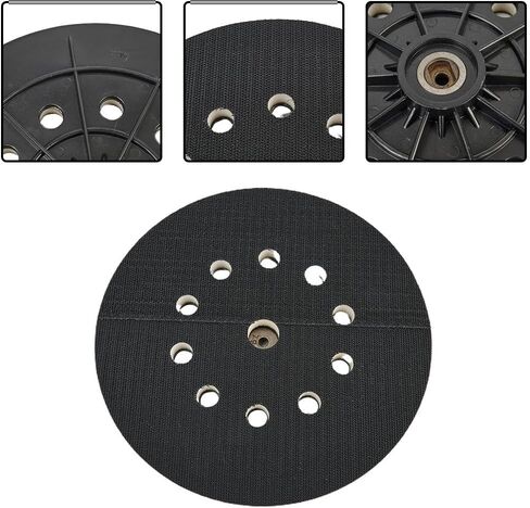9 Inch 215 mm 10-Hole Backup Pad for Drywall Sanders with 6 mm Thread – ABS & Soft Foam Sanding Disc for Dustless and Porta Cable Sanders in Kuwait