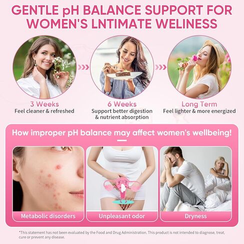 Boqiao Feminine Probiotics Gummies with Slippery Elm - 60 Pineapple Gummies for Women ph Balance, Vaginal Probiotics Supports Flora, Gut Health & Immune System, Prebiotics & Lactobacillus Blend in Saudi Arabia