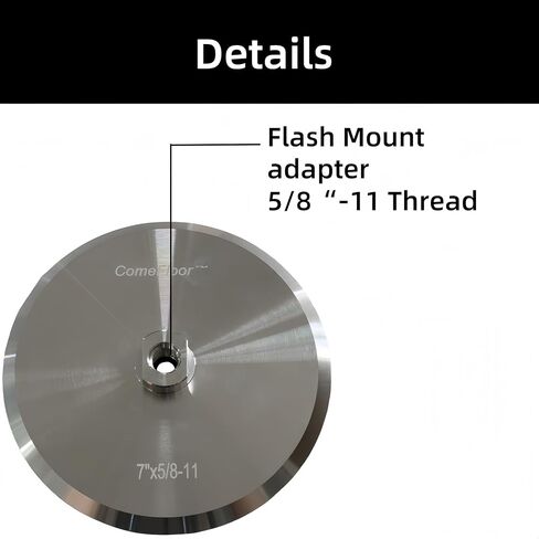 Aluminum Backer Pad Hook and Loop Backing Pad with 5/8"-11 Thread (7") 2pcs in Kuwait