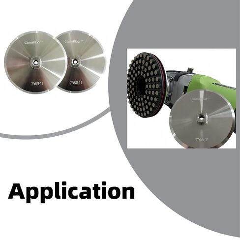 Aluminum Backer Pad Hook and Loop Backing Pad with 5/8"-11 Thread (7") 2pcs in Kuwait