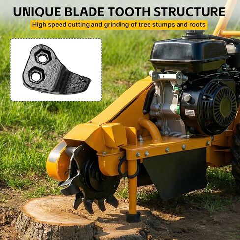 مجموعة من 9 أسنان قطع عالية السرعة من الكربيد تناسب طاحونة الجذع DK2 موديل OPG777 ولطاحونة Power King Stump موديل PK0803، أسود in Kuwait