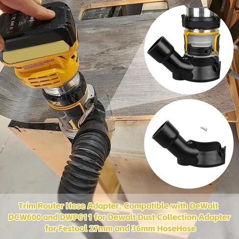 محول خرطوم جهاز التوجيه لـ DeWalt DCW600 & DWP611، خرطوم تجميع الغبار 27 مم و36 مم in Kuwait