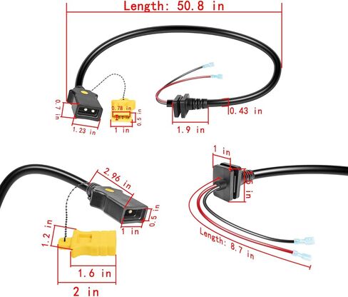 Power Cable for Cannon Downrigger - Replacement Motor Side Part 3393202 - Fits All 2012 & Newer Models: Magnum 5/10 STX, TS, Digi-Troll 5/10, Optimum, Marlin in Kuwait