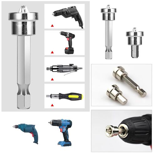 10 Pack Drywall Screw Setter Bit Set Magnetic Drywall Screwdriver Bits Preset Depth Positioning Bits for Drywall Sheets Installation Sheetrock Panel Plasterboard Ceiling Cordless Drill Driver in Kuwait