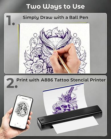 Itari Tattoo Transfer Paper, 100 PCS Tattoo Stencil Paper for Tattooing, 4 Layers Tattoo Tracing Paper for Tattoo Printer Tattoo Transfer Stencil Machine, for A4 Size 8.26" x 11.69",100 Sheets in Saudi Arabia